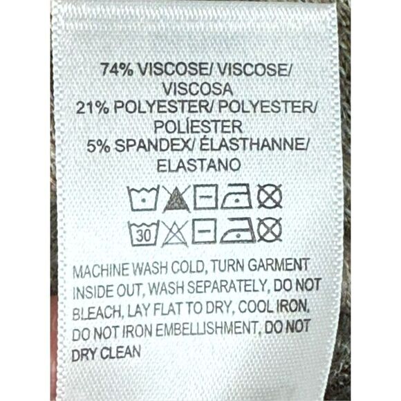 B28 - Lucky brand long sleeve camo crewneck top size medium NWT - Picture 5 of 9